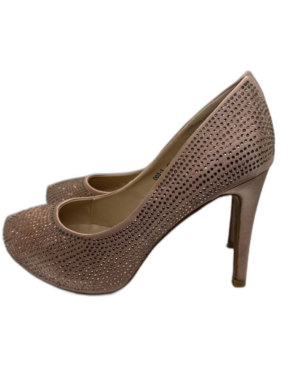 Ranne Stiletto Heels Pumps Rhinestone Embellished Round Toe  Size 7.5 - Picture 3 of 15